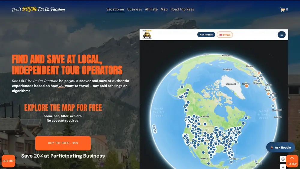 Don't BUGMe — a discovery marketplace for independent tour operators.